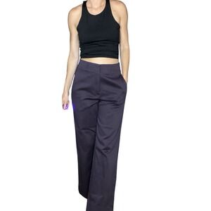 NWT Forte Forte Italy Womens Size 0 High Waisted Cotton Blend Trouser Pants NWT